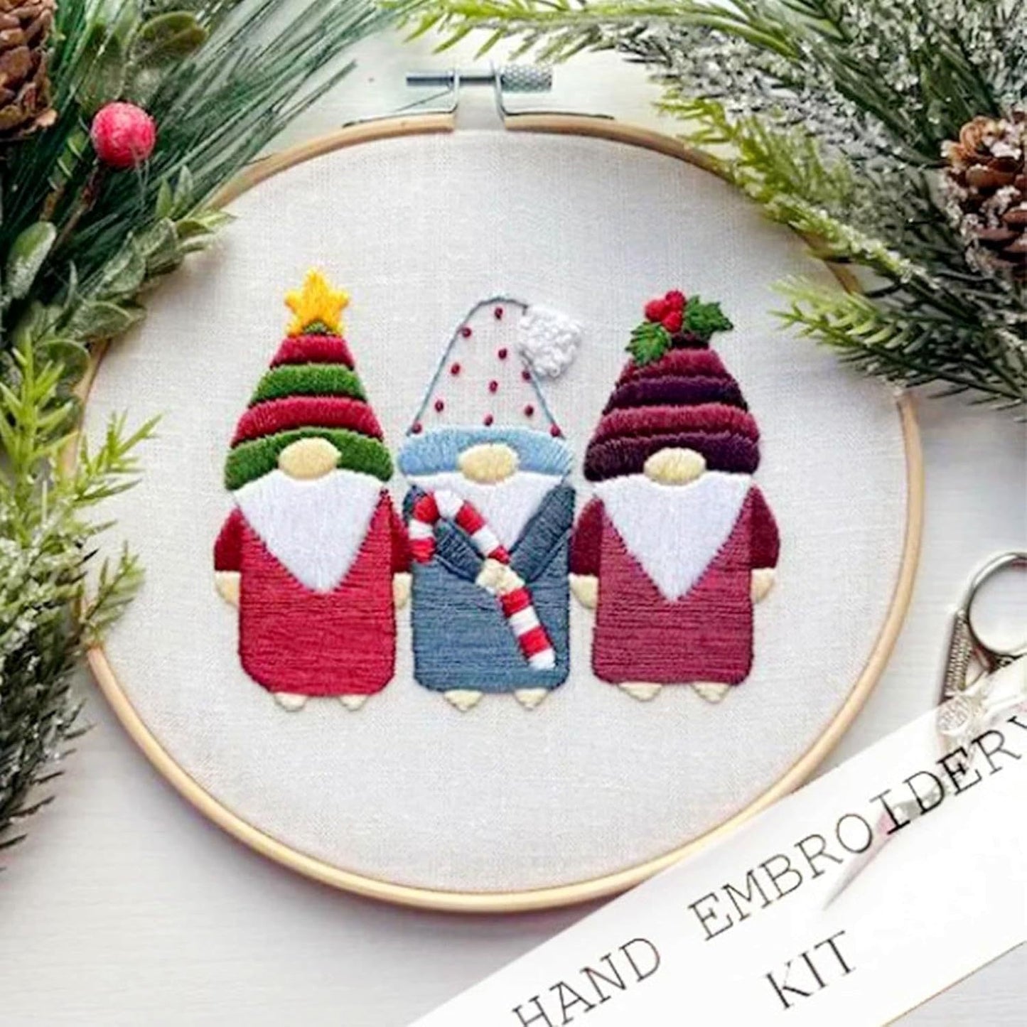 Cross-border New Embroidery Christmas Embroidery KIT Christmas KIT Embroidery Handicraft DIY Material