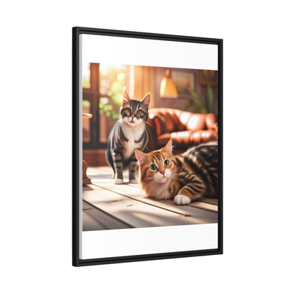 Modern Matte Canvas: Black Frame for Timeless Style