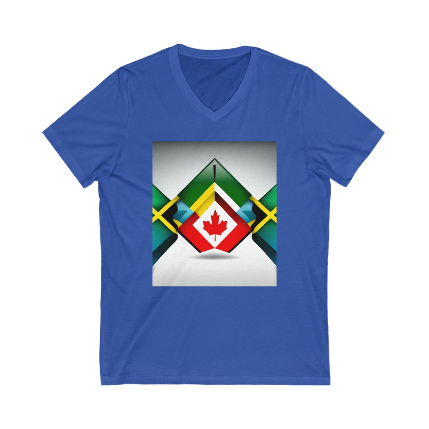 Bridging the Gap: Jamaican in Canada V-Neck Tee