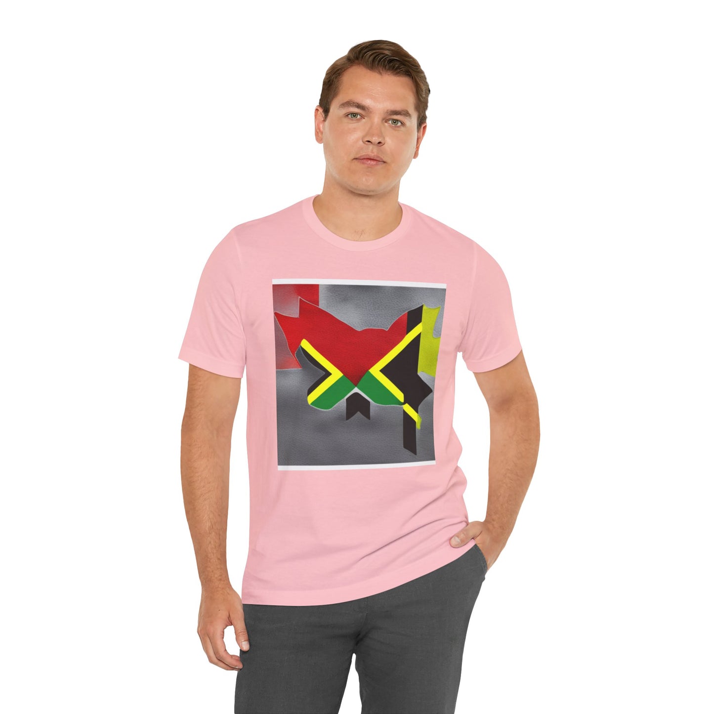 Camiseta de manga corta unisex Jersey para jamaicanos-canadienses