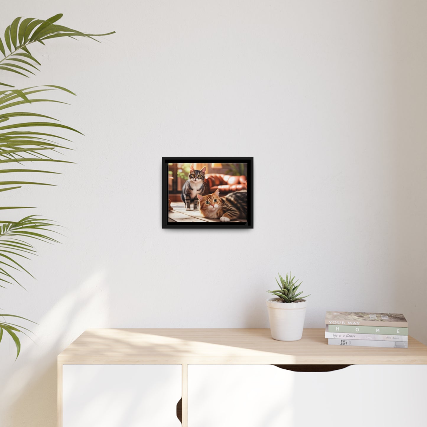 Modern Matte Canvas: Black Frame for Timeless Style