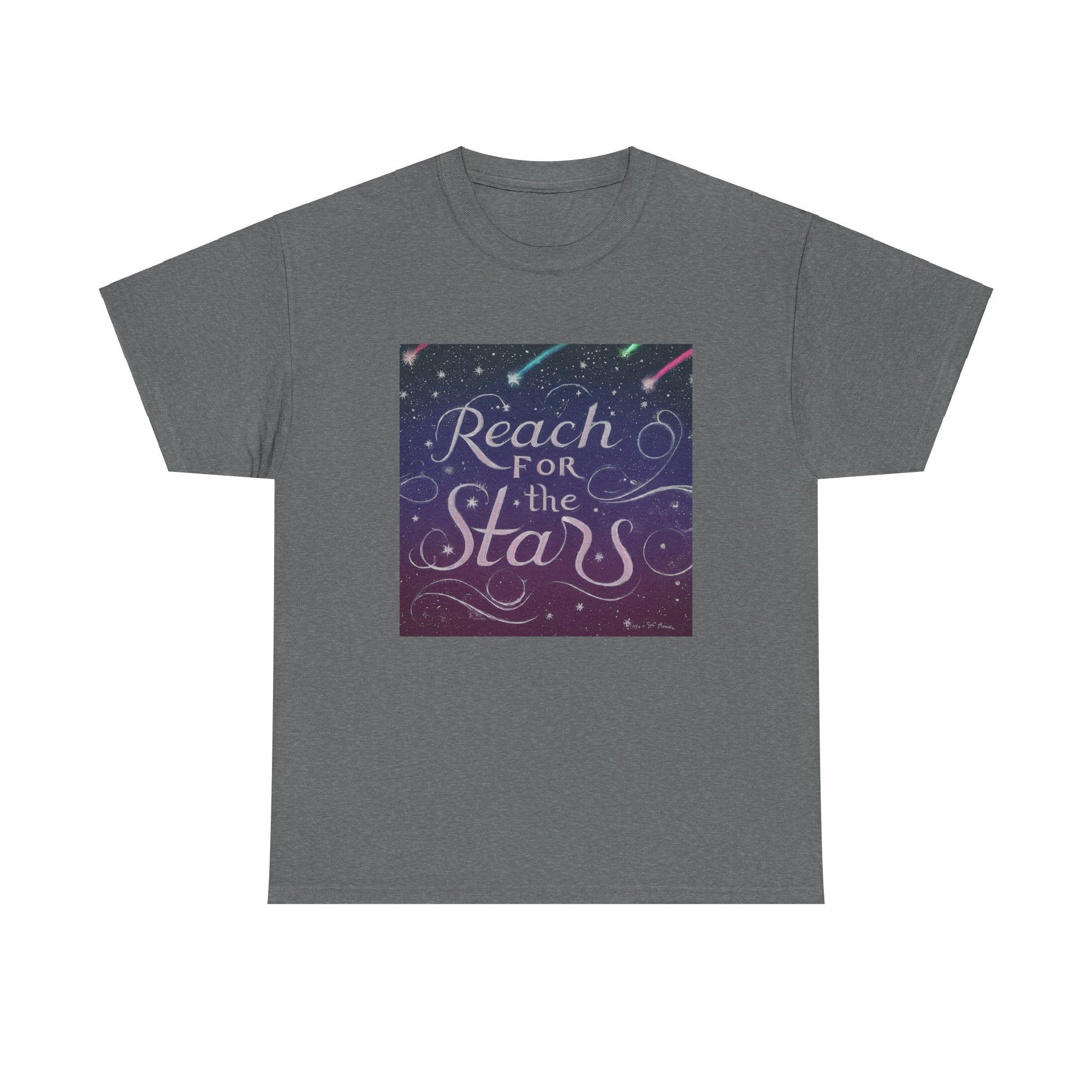 Camiseta unisex de algodón pesado para alcanzar la estrella