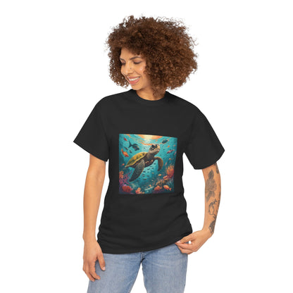 Camiseta con gráfico de tortuga Reef Rider