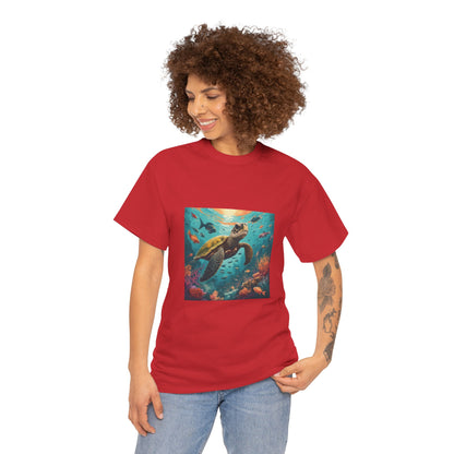 Camiseta con gráfico de tortuga Reef Rider