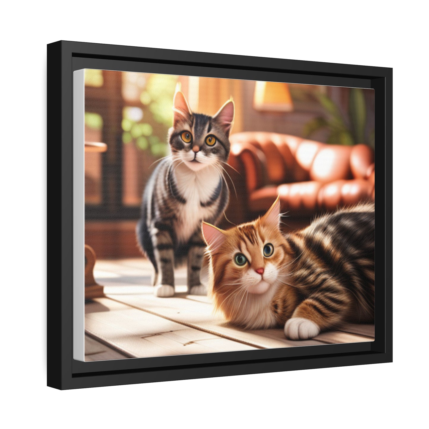 Modern Matte Canvas: Black Frame for Timeless Style