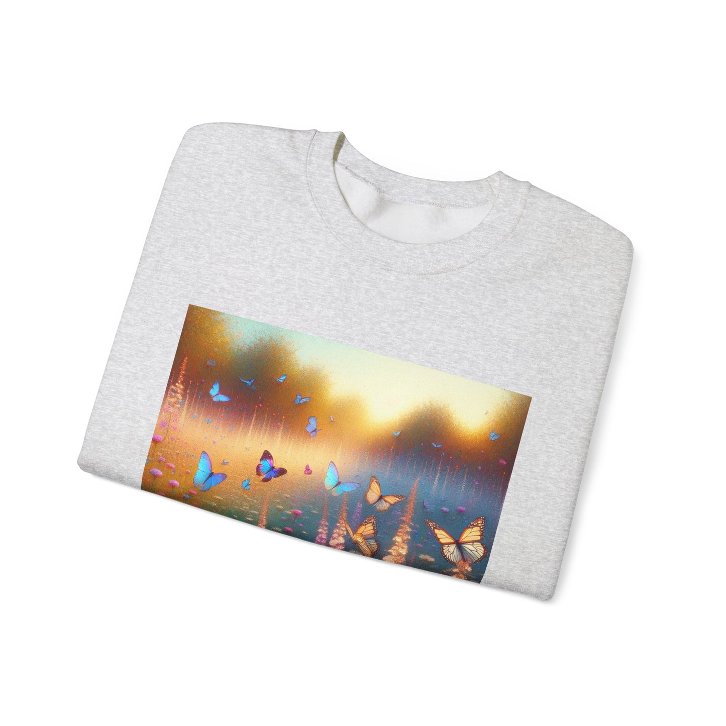 Impressionist Butterfly Sanctuary Crewneck Sweatshirt hoodie