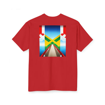 Jamaican-Canadian Split design Unisex Tall T-Shirt