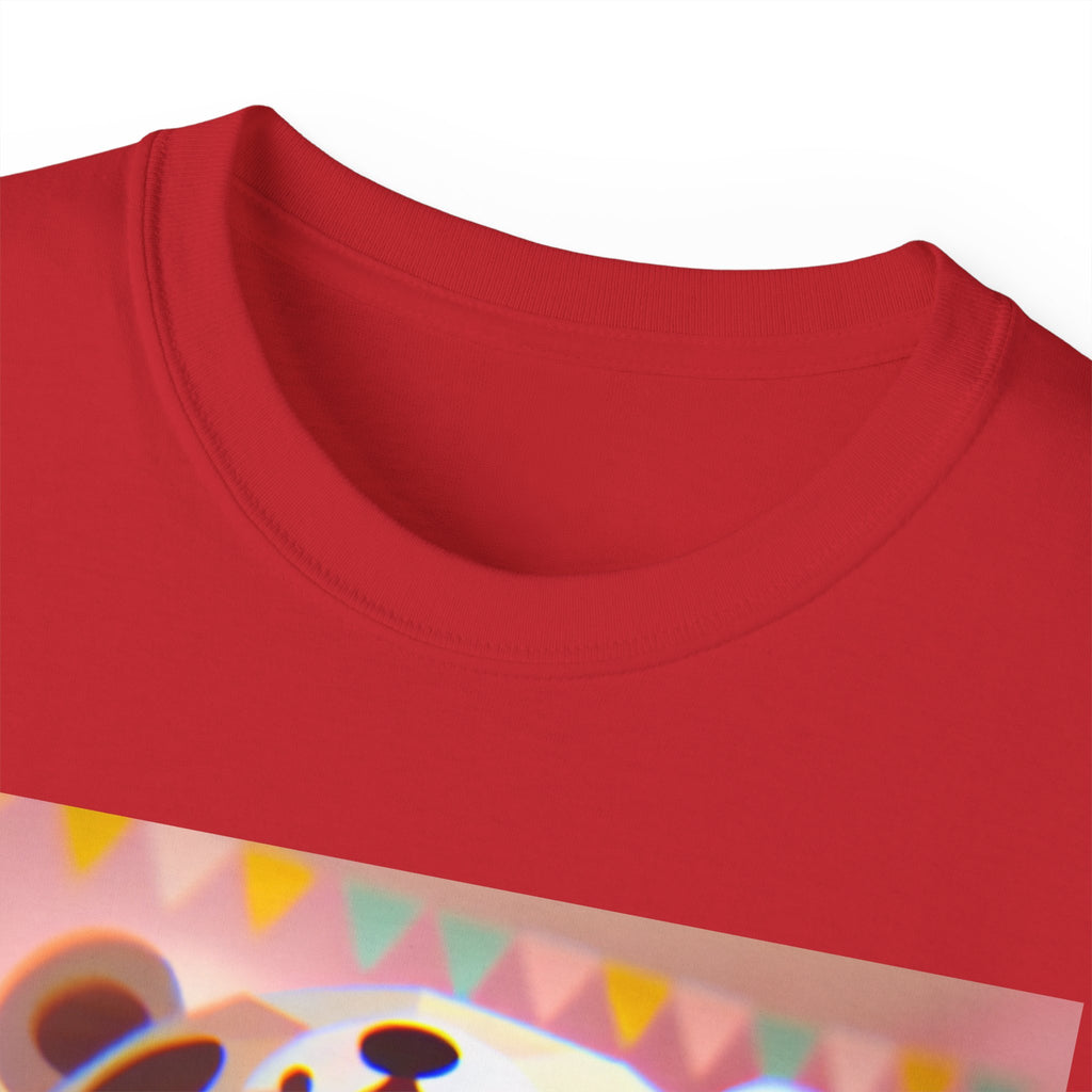 Cute Cartoon Animal Tee, Cozy Unisex T-Shirt for Kids, Gift for Animal Lovers, Birthday, Casual Style, Fun Wear