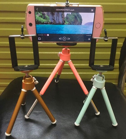 Compatible with Apple, Colorful digital camera Tripod stand Mini mobile phone stand Desktop photography Live selfie network red stand