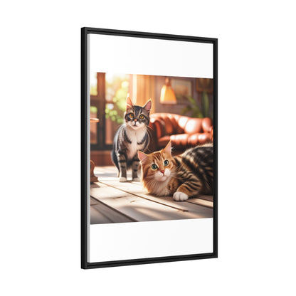 Modern Matte Canvas: Black Frame for Timeless Style