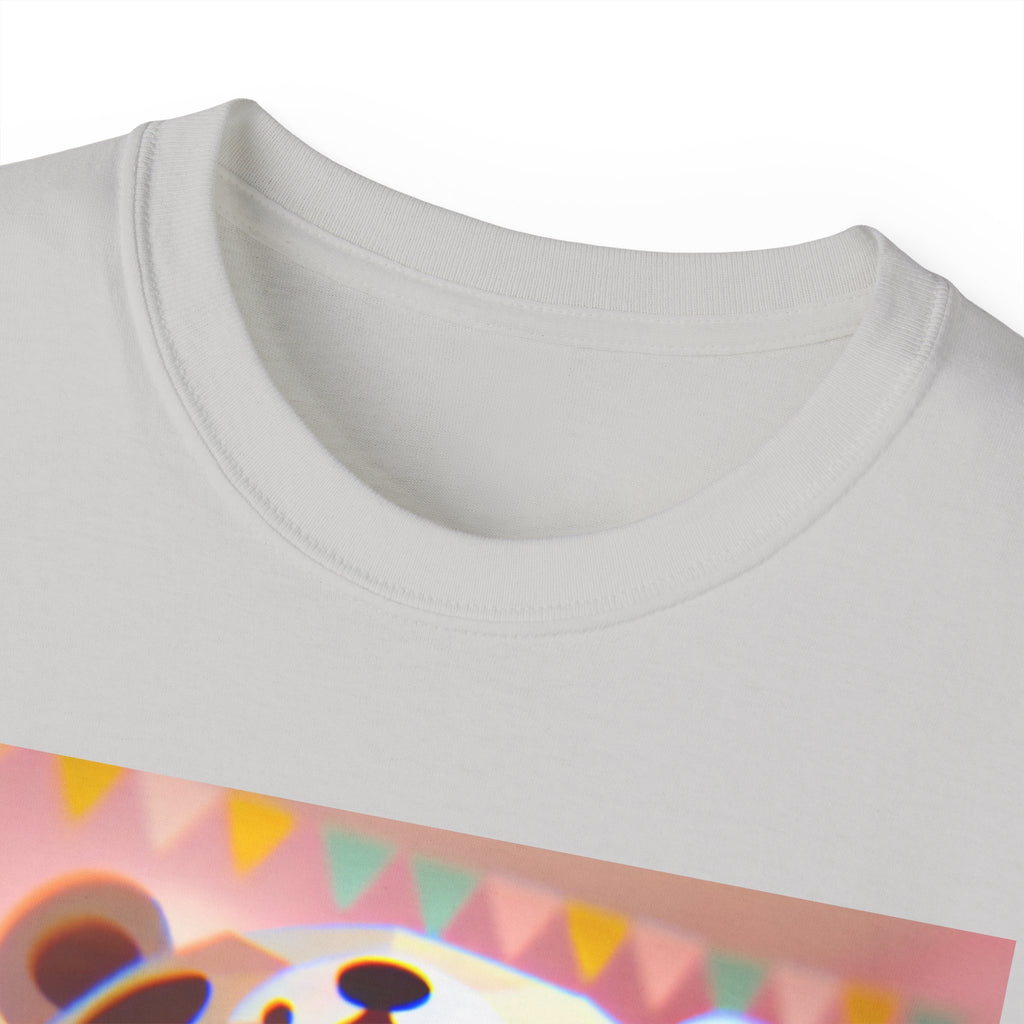 Cute Cartoon Animal Tee, Cozy Unisex T-Shirt for Kids, Gift for Animal Lovers, Birthday, Casual Style, Fun Wear