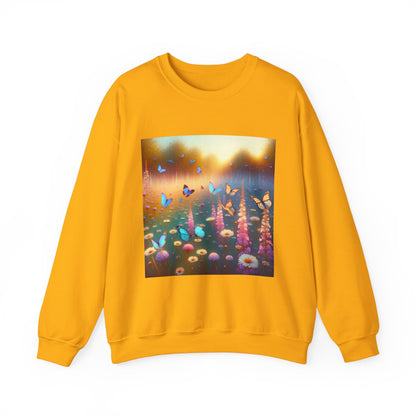 Impressionist Butterfly Sanctuary Crewneck Sweatshirt hoodie