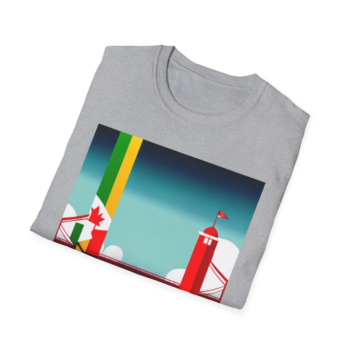 Jamaica Canada Split Flag T-Shirt | Dual Heritage Tee