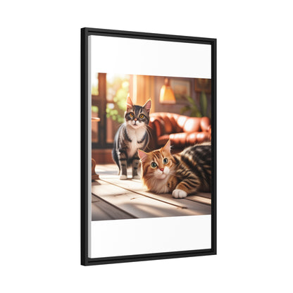 Modern Matte Canvas: Black Frame for Timeless Style