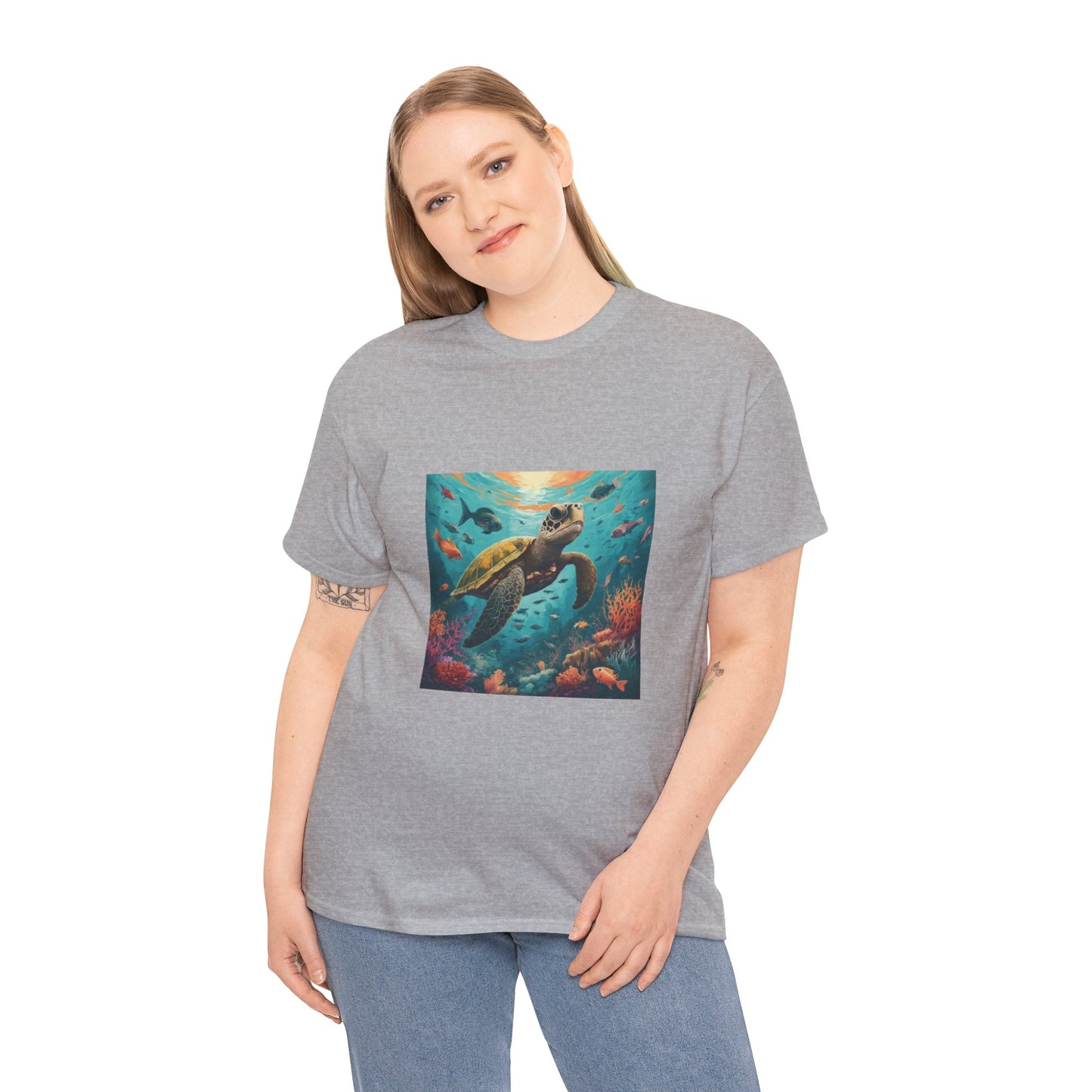 Camiseta con gráfico de tortuga Reef Rider