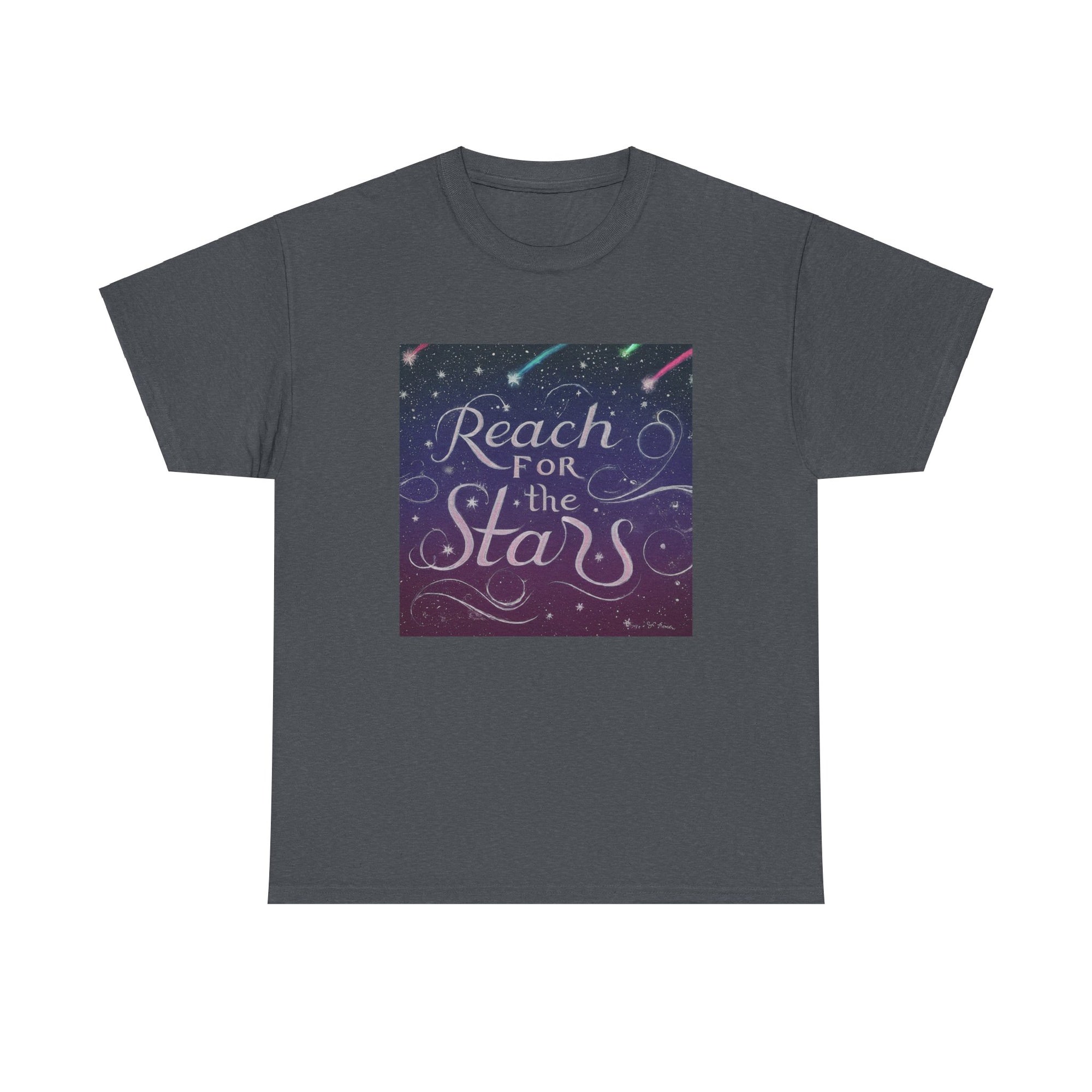 Camiseta unisex de algodón pesado para alcanzar la estrella