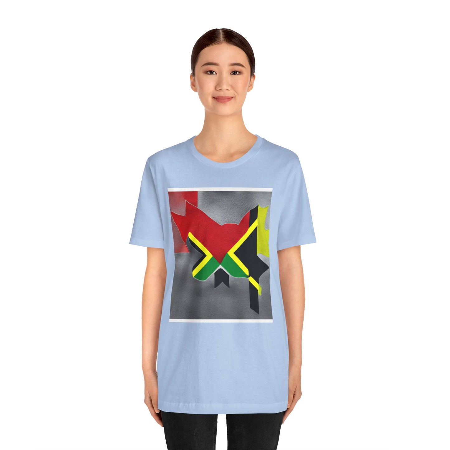 Camiseta de manga corta unisex Jersey para jamaicanos-canadienses