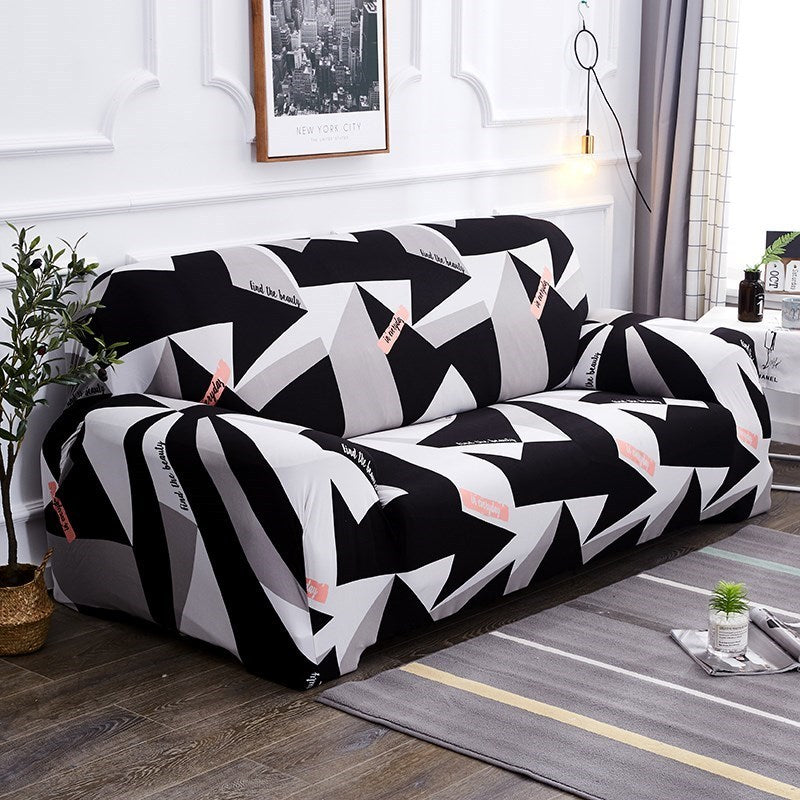 Stretch printed sofa cover