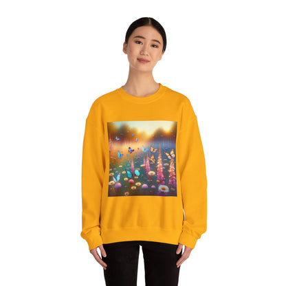 Impressionist Butterfly Sanctuary Crewneck Sweatshirt hoodie