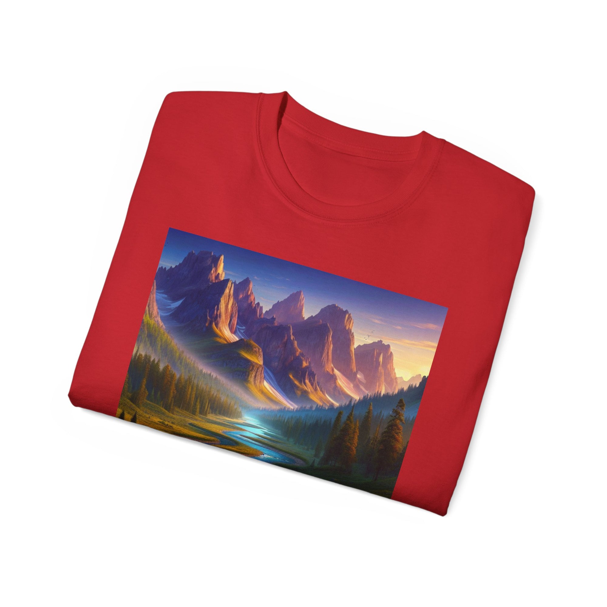 Scenic Landscape Unisex Tee, Nature Lover Shirt, Gift for Outdoor Enthusiasts, Casual Wear, Birthday Gift