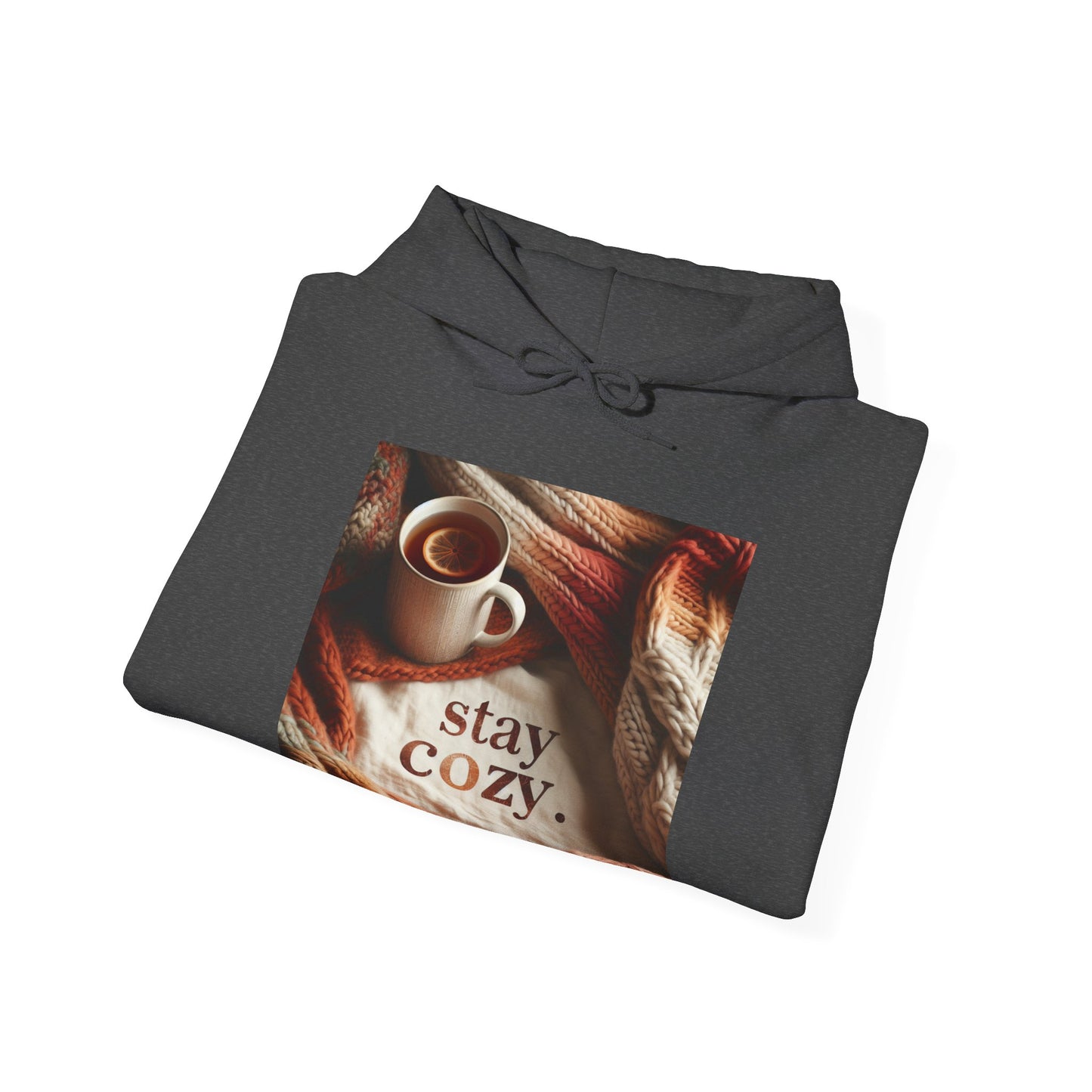 Unisex hoodie Sweatshirt - Cozy Blanket and Tea - Stay Cozy