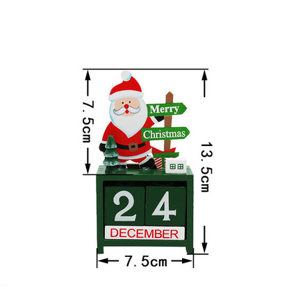 Christmas wooden calendar ornaments