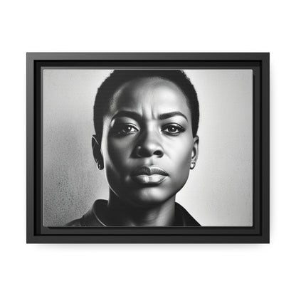 Matte Canvas, Black Frame black history month