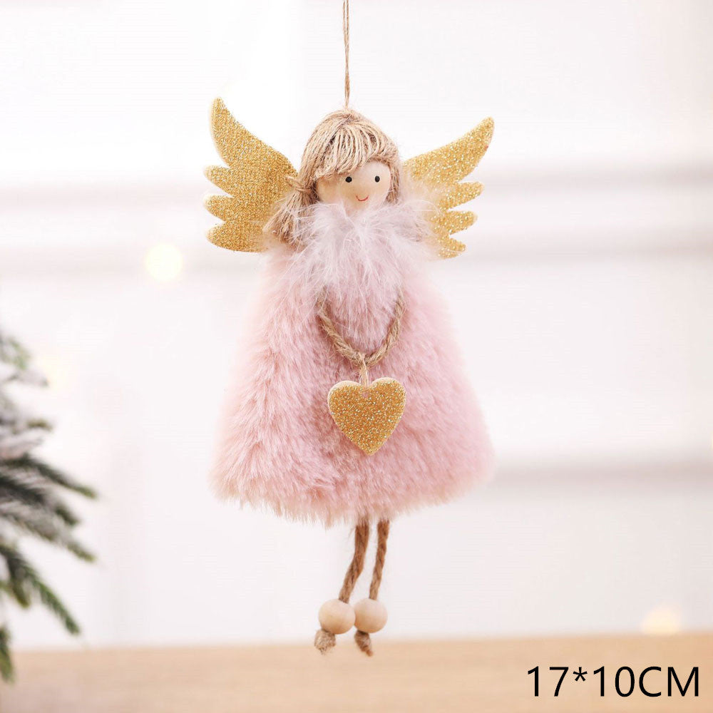 Christmas angel plush pendant