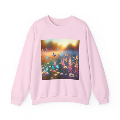 Impressionist Butterfly Sanctuary Crewneck Sweatshirt hoodie