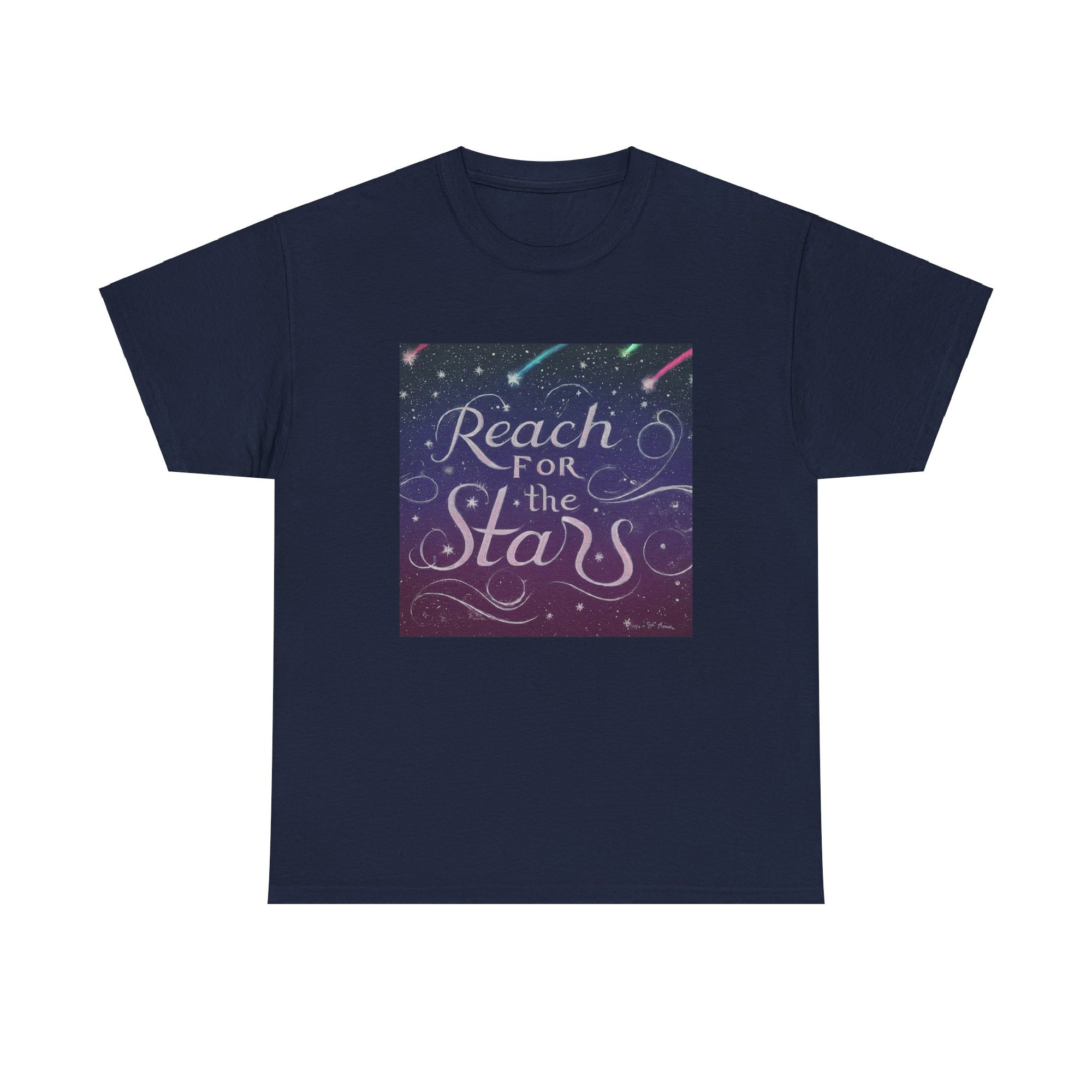 Camiseta unisex de algodón pesado para alcanzar la estrella