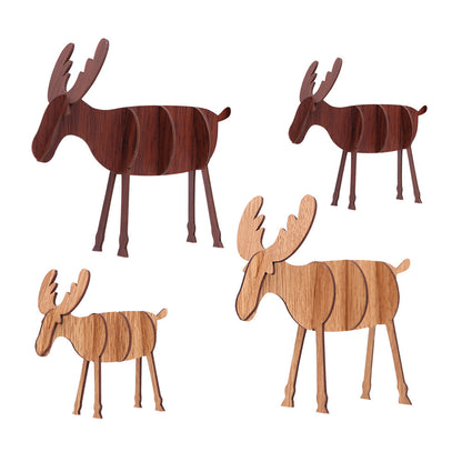 Wooden crafts Christmas elk ornaments