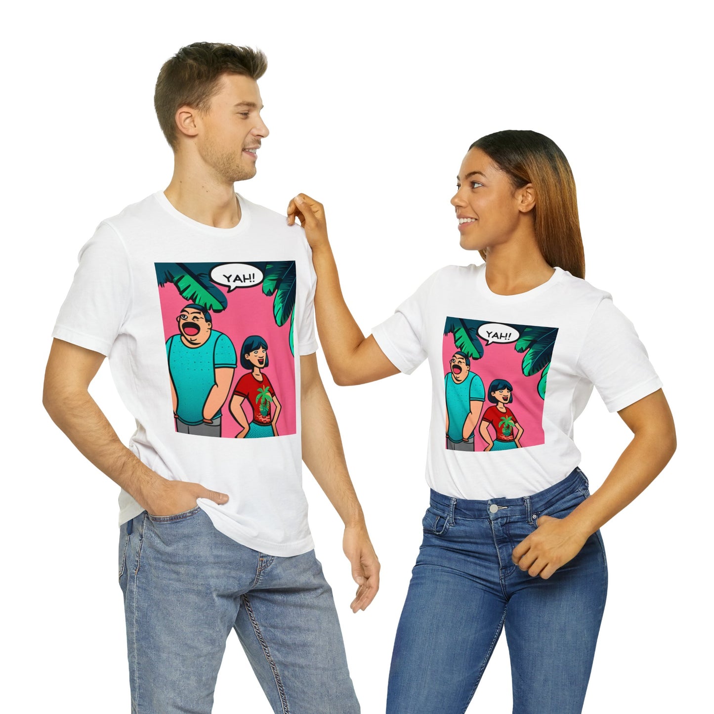 Camiseta de manga corta de punto unisex: casual chic para todos los días