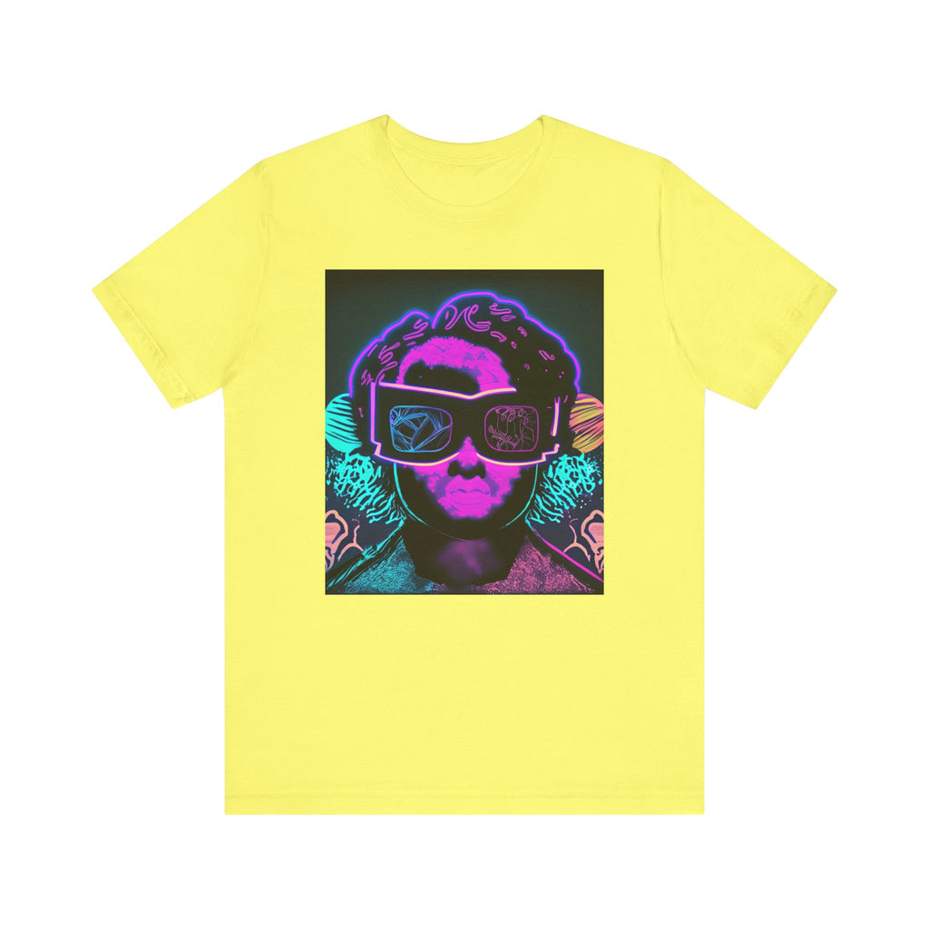 Camiseta de manga corta de jersey unisex que brilla en la oscuridad