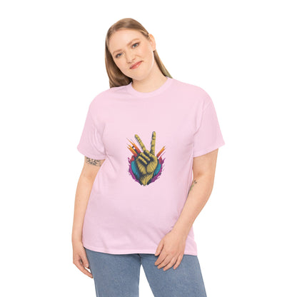 two fingers Unisex Heavy Cotton Tee