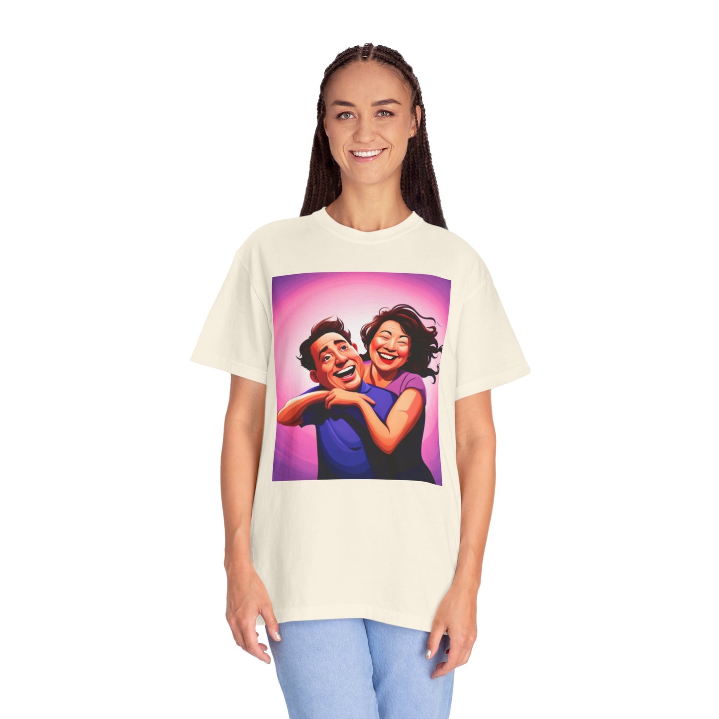 Camiseta unisex teñida en prenda