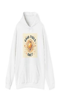 Sun Graphic Good Vibes Hoodie