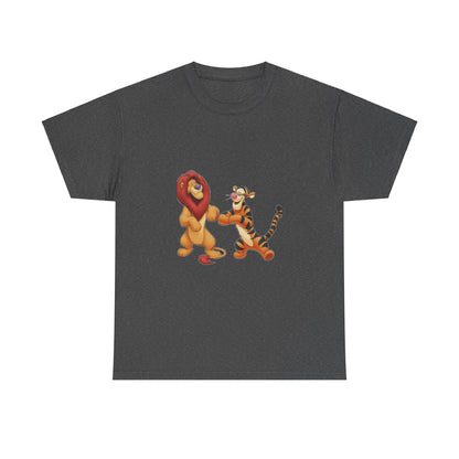 lion and tigger Unisex Heavy Cotton Tee