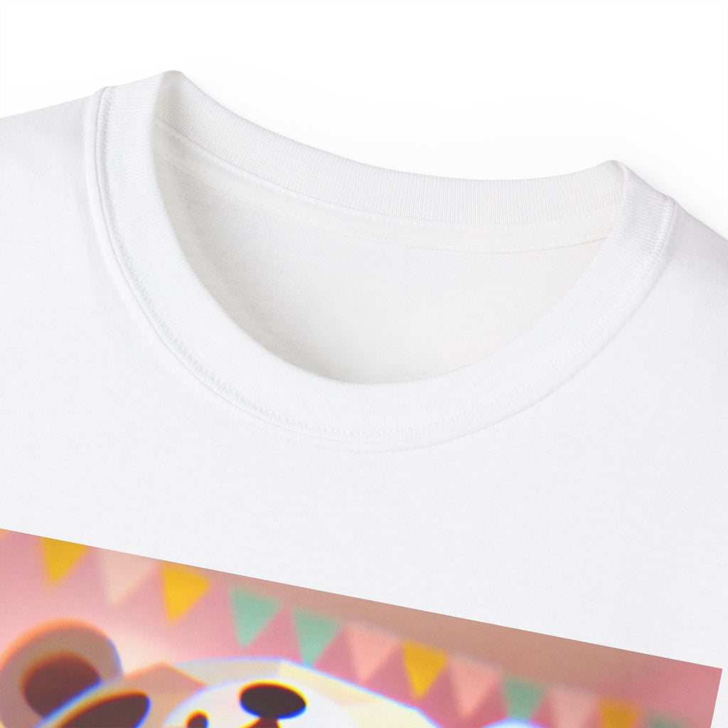 Cute Cartoon Animal Tee, Cozy Unisex T-Shirt for Kids, Gift for Animal Lovers, Birthday, Casual Style, Fun Wear