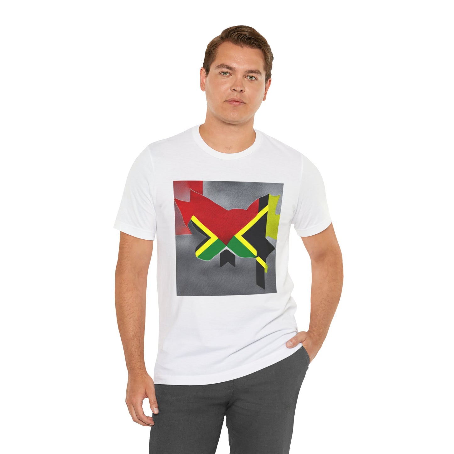 Camiseta de manga corta unisex Jersey para jamaicanos-canadienses