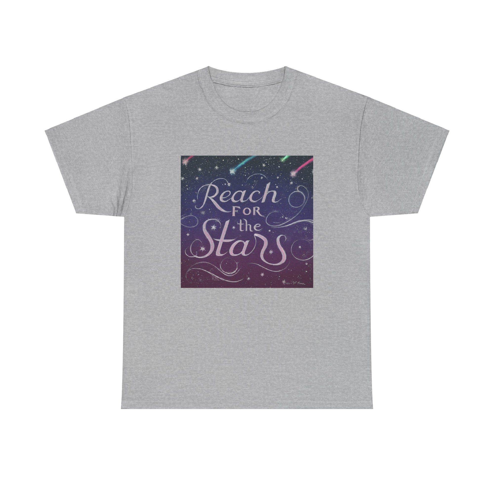 Camiseta unisex de algodón pesado para alcanzar la estrella