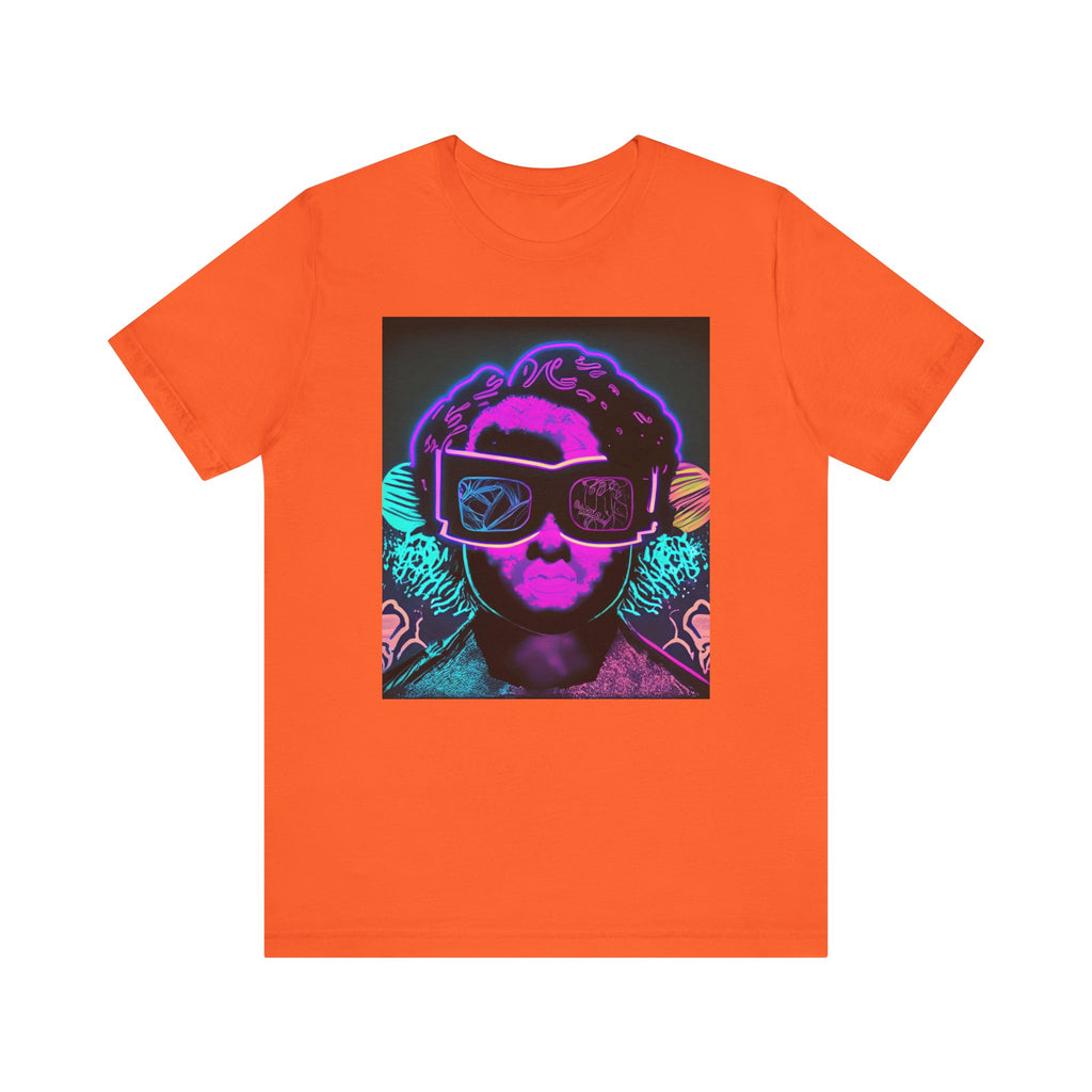 Camiseta de manga corta de jersey unisex que brilla en la oscuridad