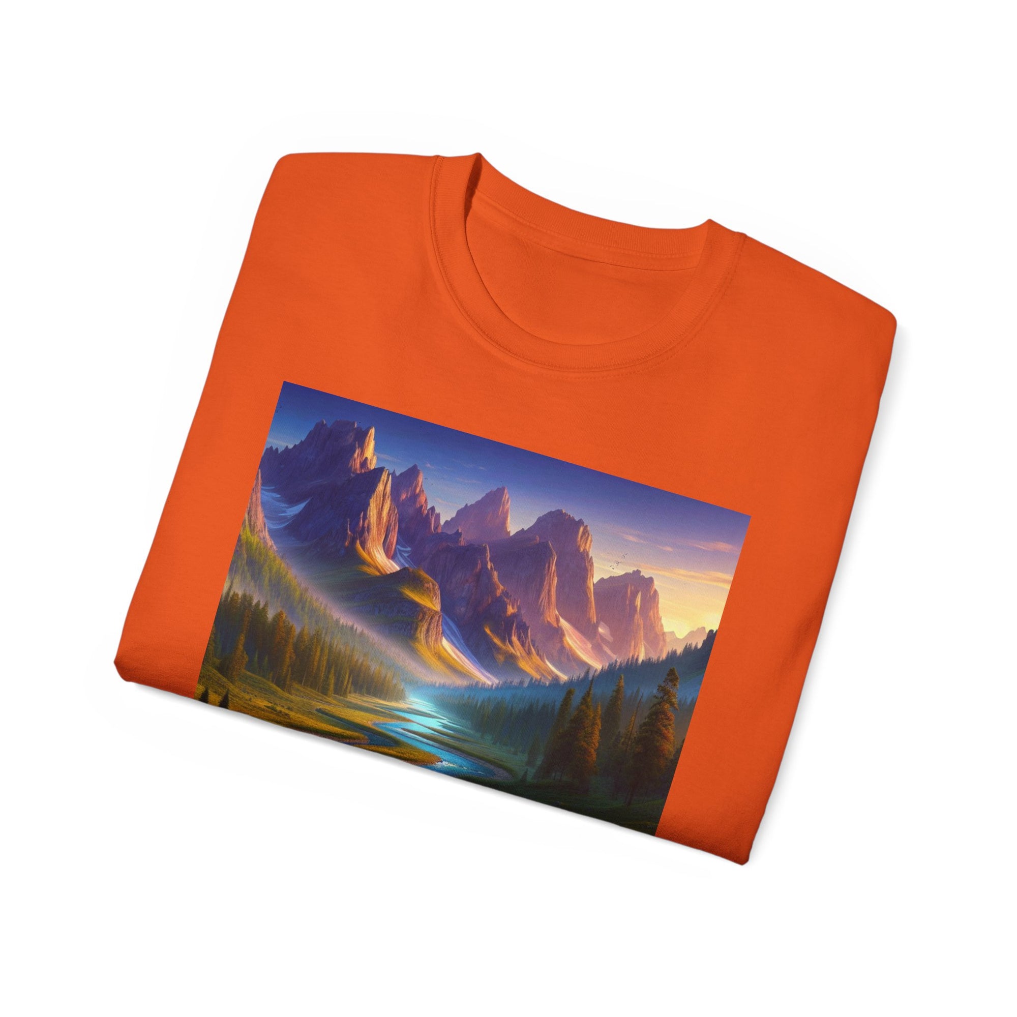 Scenic Landscape Unisex Tee, Nature Lover Shirt, Gift for Outdoor Enthusiasts, Casual Wear, Birthday Gift