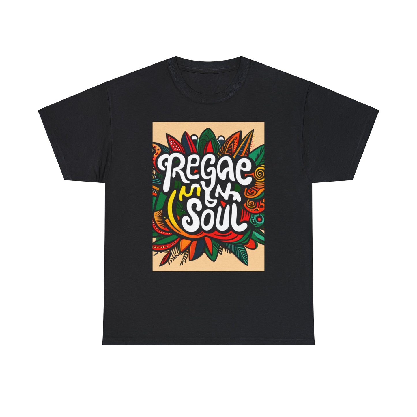 Reggae inna Yuh Soul Unisex Heavy Cotton Tee