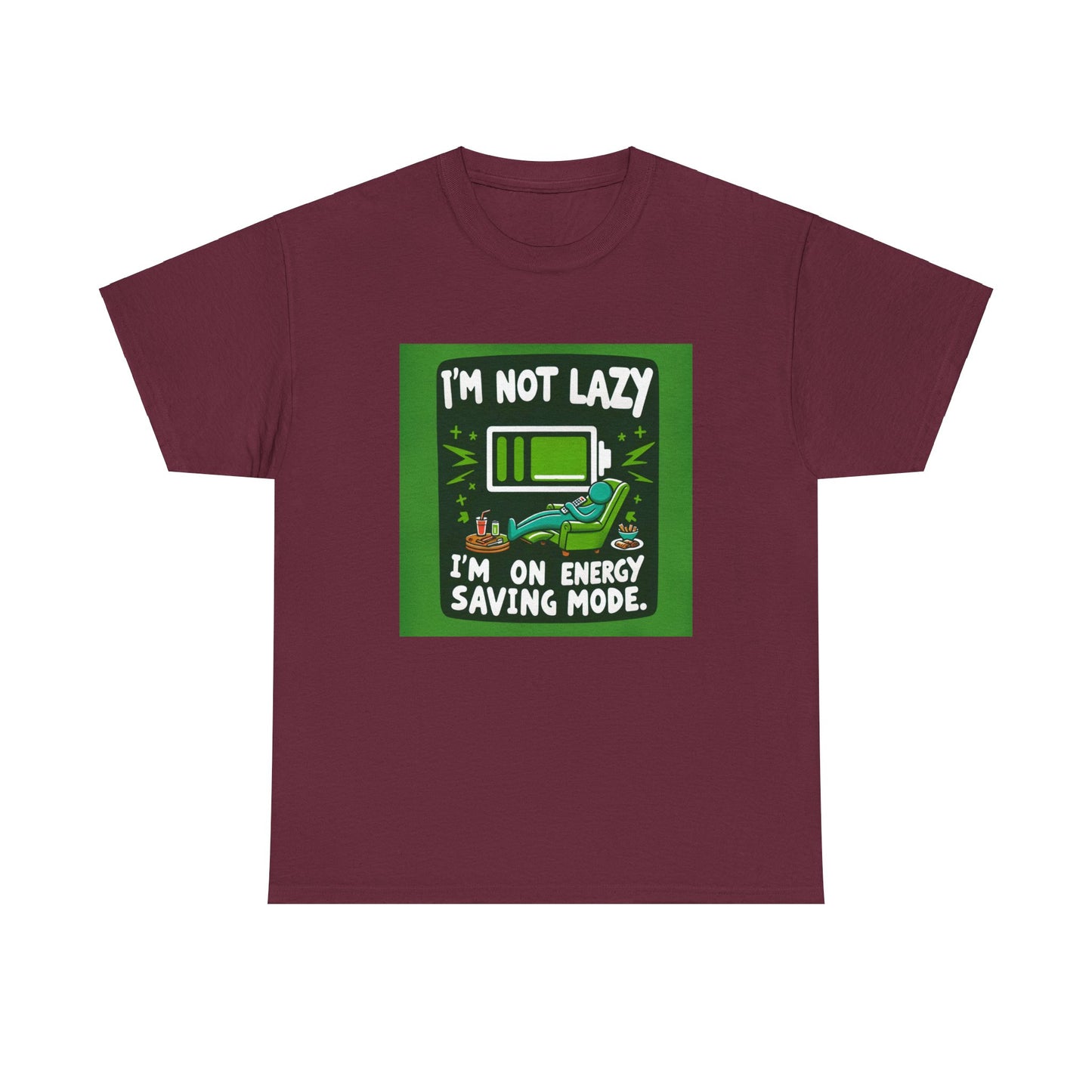 T-Shirt | Funny 'I'm not lazy, I'm on energy-saving mode' unisex Tee