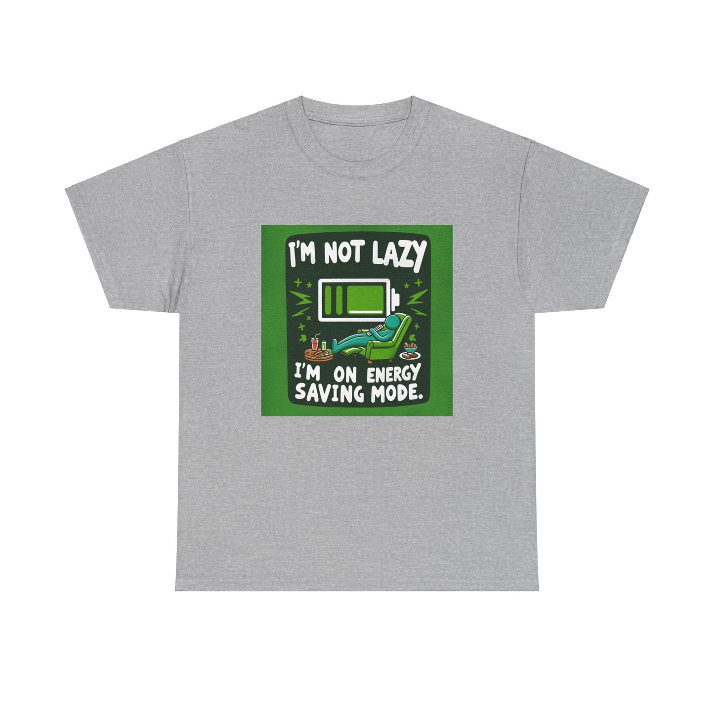 T-Shirt | Funny 'I'm not lazy, I'm on energy-saving mode' unisex Tee