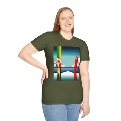 Jamaica Canada Split Flag T-Shirt | Dual Heritage Tee