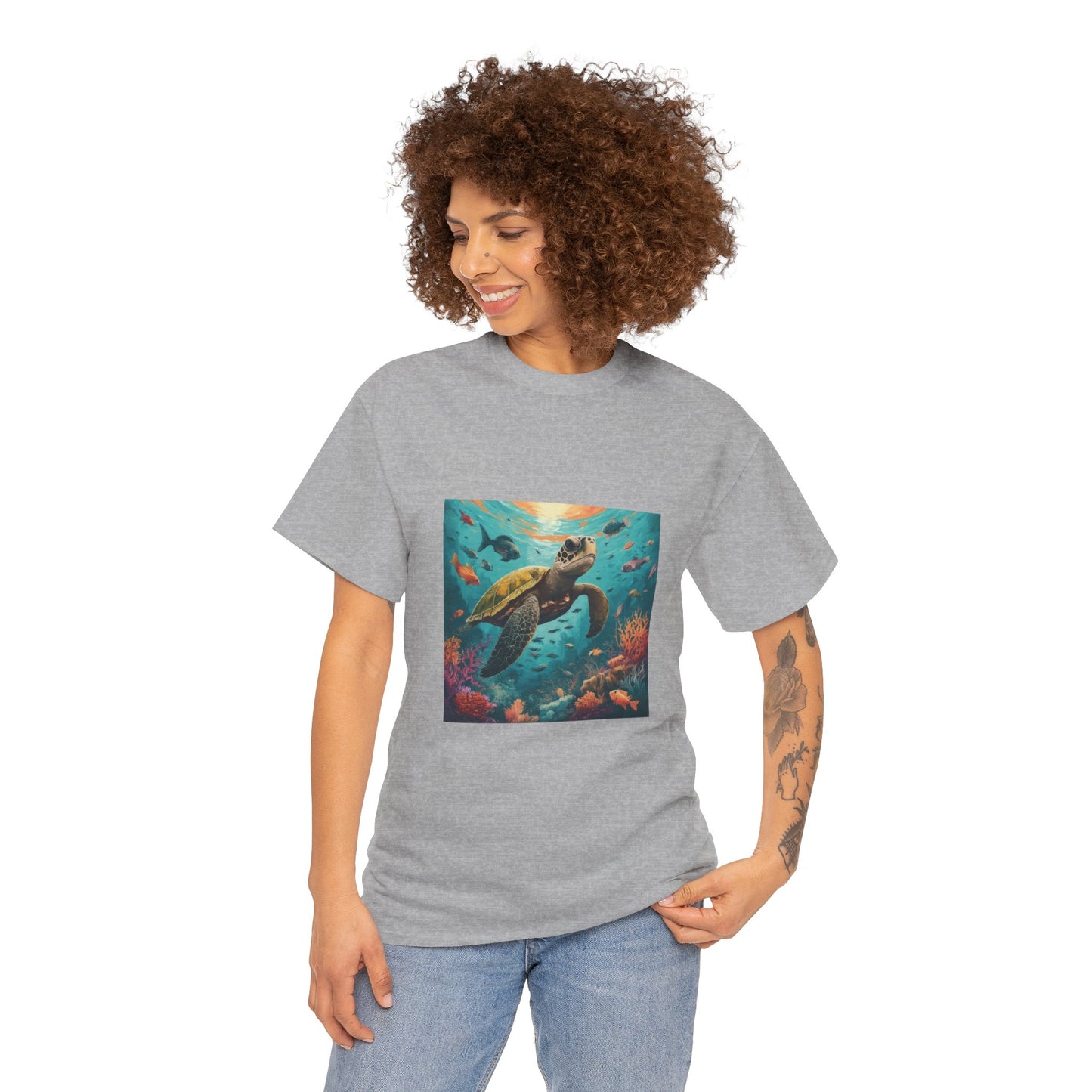 Camiseta con gráfico de tortuga Reef Rider