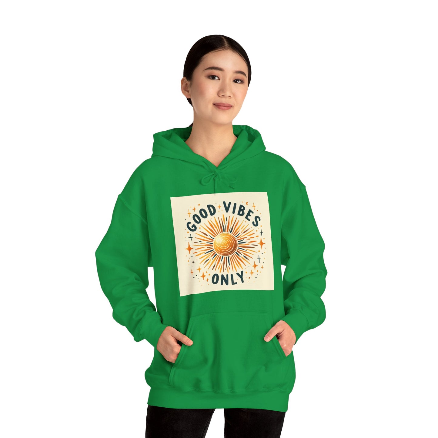 Sun Graphic Good Vibes Hoodie