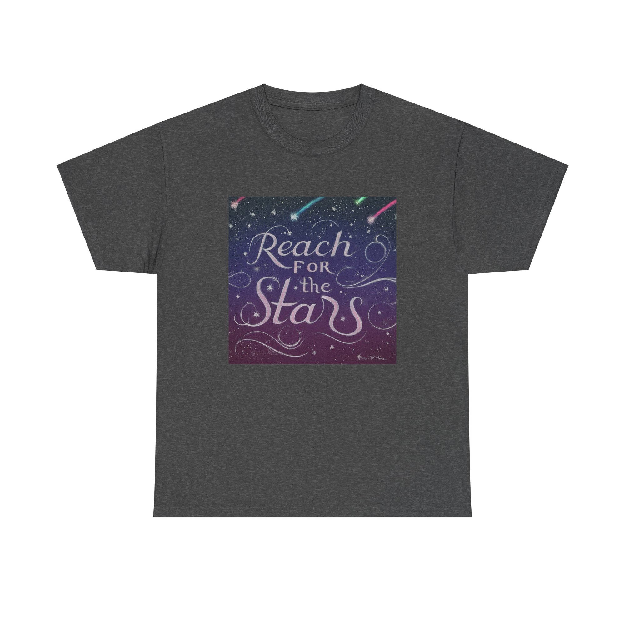 Camiseta unisex de algodón pesado para alcanzar la estrella