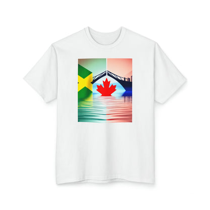 Jamaican-Canadian Split design Unisex Tall T-Shirt